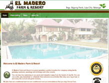 Tablet Screenshot of elmaderoresort.net